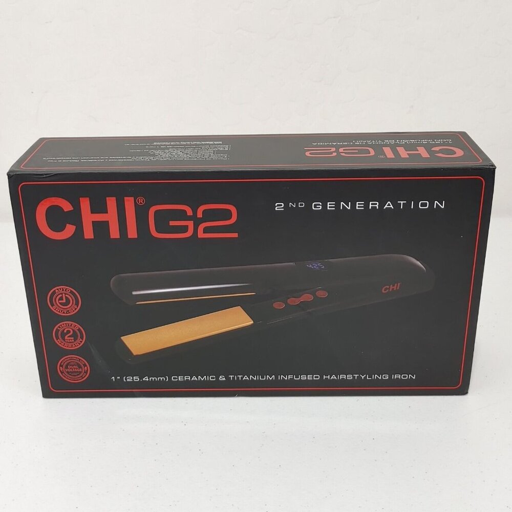 CHI®G2 2nd Generation Digital 1" Ceramic Titanium Infused Hairstyling Ir…